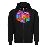 Black be who you are Zipper Hoodie - HRA Design Shop