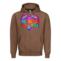 Chestnut be who you are Zipper Hoodie - HRA Design Shop