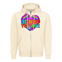 Sandshell be who you are Zipper Hoodie - HRA Design Shop