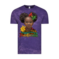 Cloud Purple juneteenth african girl Vintage Tee - BarkalooDesign