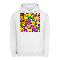 Pigment Lunar Rock Mardi gras gnomies seamless pattern Urban Hoodie - BundleAndBundleShop
