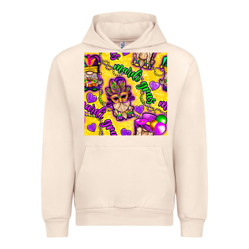 Mardi Gras Gnomies Seamless Pattern Urban Hoodie by BundleAndBundleShop | Teevron