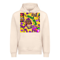 Sandshell Mardi gras gnomies seamless pattern Urban Hoodie - BundleAndBundleShop