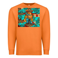 Carrot cowboy boots with turquoise and aztec Premium Sweatshirt - Artiststas
