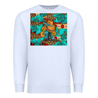 White cowboy boots with turquoise and aztec Premium Sweatshirt - Artiststas