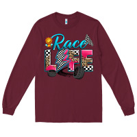 Burgundy race life Long Sleeve Tee - Zillion Design Studio