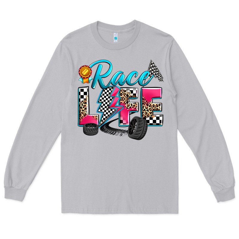 Race Life Long Sleeve Tee by Zillion Design Studio | Teevron