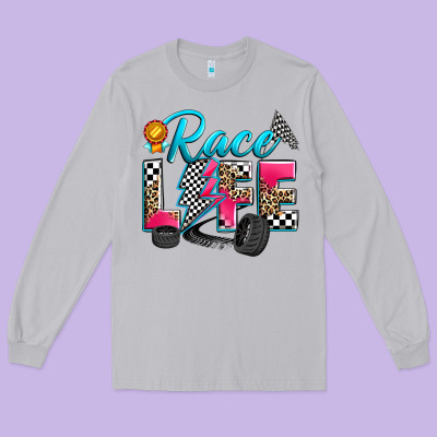 Race Life Long Sleeve Tee Designed By Zillion Design Studio