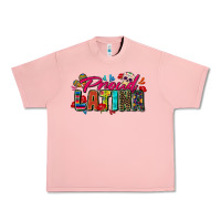 Salmon proud latina Urban Heavy Tee - Zillion Design Studio