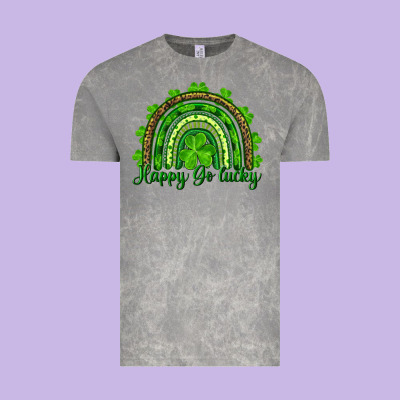 Vintage Tee st. patricks day happy go lucky