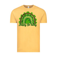Vintage Mustard st. patricks day happy go lucky Vintage Tee - RanaPortraitStore