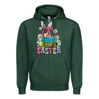 Sports Green Happy Easter toddler car Zipper Hoodie - OliviaCreatesArt
