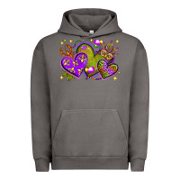 Pigment Tornado Mardi Gras Hearts Urban Hoodie - BundleAndBundleShop