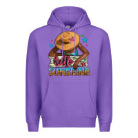 Purple hello sunshine Premium Hoodie - NancyCooperArtShop