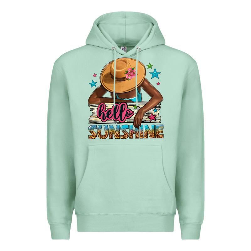 Hello Sunshine Premium Hoodie by NancyCooperArtShop | Teevron