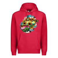 Cardinal west virginia map sunflower cactus serape Premium Hoodie - RanaPortraitStore