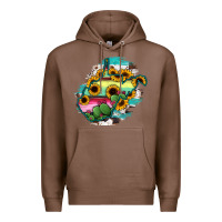 Chestnut west virginia map sunflower cactus serape Premium Hoodie - RanaPortraitStore