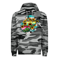 Slate Camo west virginia map sunflower cactus serape Premium Hoodie - RanaPortraitStore