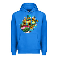 True Royal west virginia map sunflower cactus serape Premium Hoodie - RanaPortraitStore