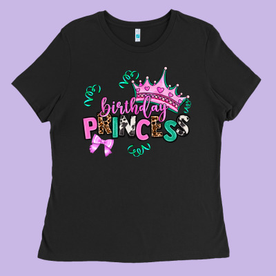Birthday Princess Ladies Tee Designed By Adodesignshop