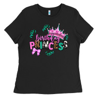 Black birthday princess Ladies Tee - AdoDesignShop