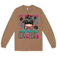 Toasted Coconut just call me pretty and take me racing Long Sleeve Tee - Zillion Design Studio