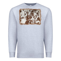 Heather Grey cowhide background Premium Sweatshirt - AdoDesignShop