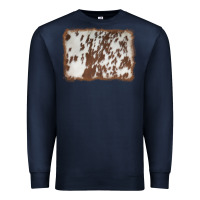 Navy cowhide background Premium Sweatshirt - AdoDesignShop