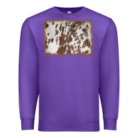 Purple cowhide background Premium Sweatshirt - AdoDesignShop