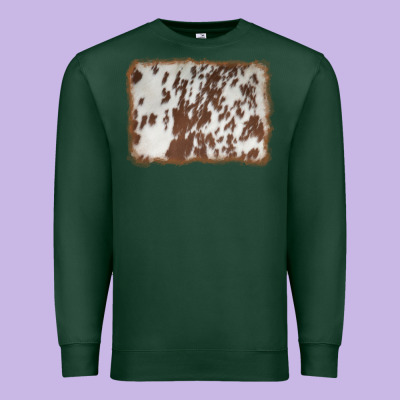 Cowhide Background Premium Sweatshirt Designed By Adodesignshop