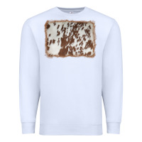 White cowhide background Premium Sweatshirt - AdoDesignShop