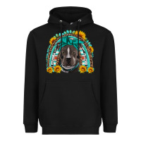Black western pitbull rainbow Heavyweight Hoodie - Artiststas