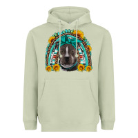 Matcha western pitbull rainbow Heavyweight Hoodie - Artiststas