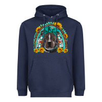 Navy western pitbull rainbow Heavyweight Hoodie - Artiststas
