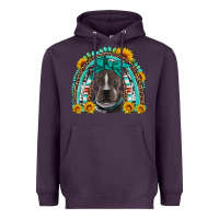 Plum western pitbull rainbow Heavyweight Hoodie - Artiststas
