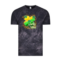 Cloud Black lucky vibes Vintage Tee - RanaPortraitStore