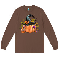 Chestnut Kids Pumpkin with Halloween Long Sleeve Tee - texasbilliewilder