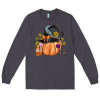 Smoke Kids Pumpkin with Halloween Long Sleeve Tee - texasbilliewilder