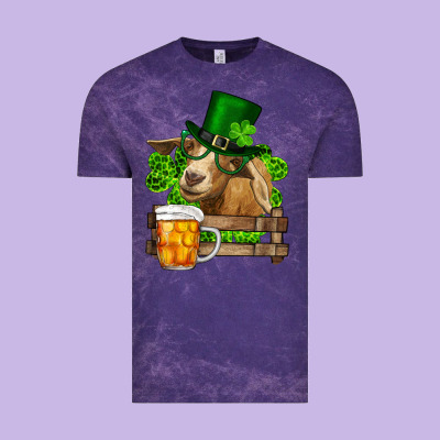 Vintage Tee st. patricks day goat and beer