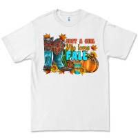 White jusa a girl who loves fall Premium Tee - Artiststas