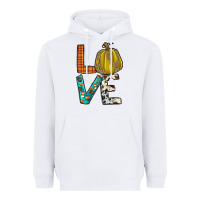 White fall love Heavyweight Hoodie - JahusDesignShop