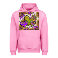 Fuchsia Pink mardi gras hearts tumbler bbs Urban Hoodie - BundleAndBundleShop