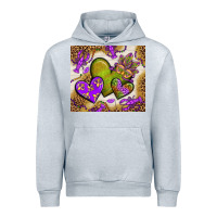 Heather Grey mardi gras hearts tumbler bbs Urban Hoodie - BundleAndBundleShop