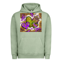 Pigment Oil Green mardi gras hearts tumbler bbs Urban Hoodie - BundleAndBundleShop