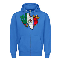 True Royal mexica texas Zipper Hoodie - CowhideDigitalArt