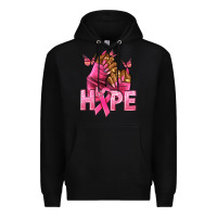 Black Hope Breast Cancer nails Premium Hoodie - NancyCooperArtShop