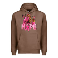 Chestnut Hope Breast Cancer nails Premium Hoodie - NancyCooperArtShop