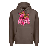 Coffee Hope Breast Cancer nails Premium Hoodie - NancyCooperArtShop