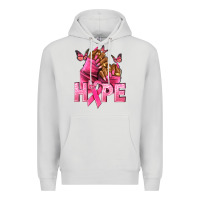 Dove Grey Hope Breast Cancer nails Premium Hoodie - NancyCooperArtShop