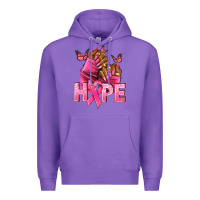 Purple Hope Breast Cancer nails Premium Hoodie - NancyCooperArtShop